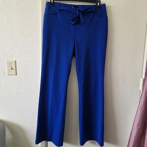 : SOHO Royal Blue Tie-Waist Dress Pants - Pre-owned